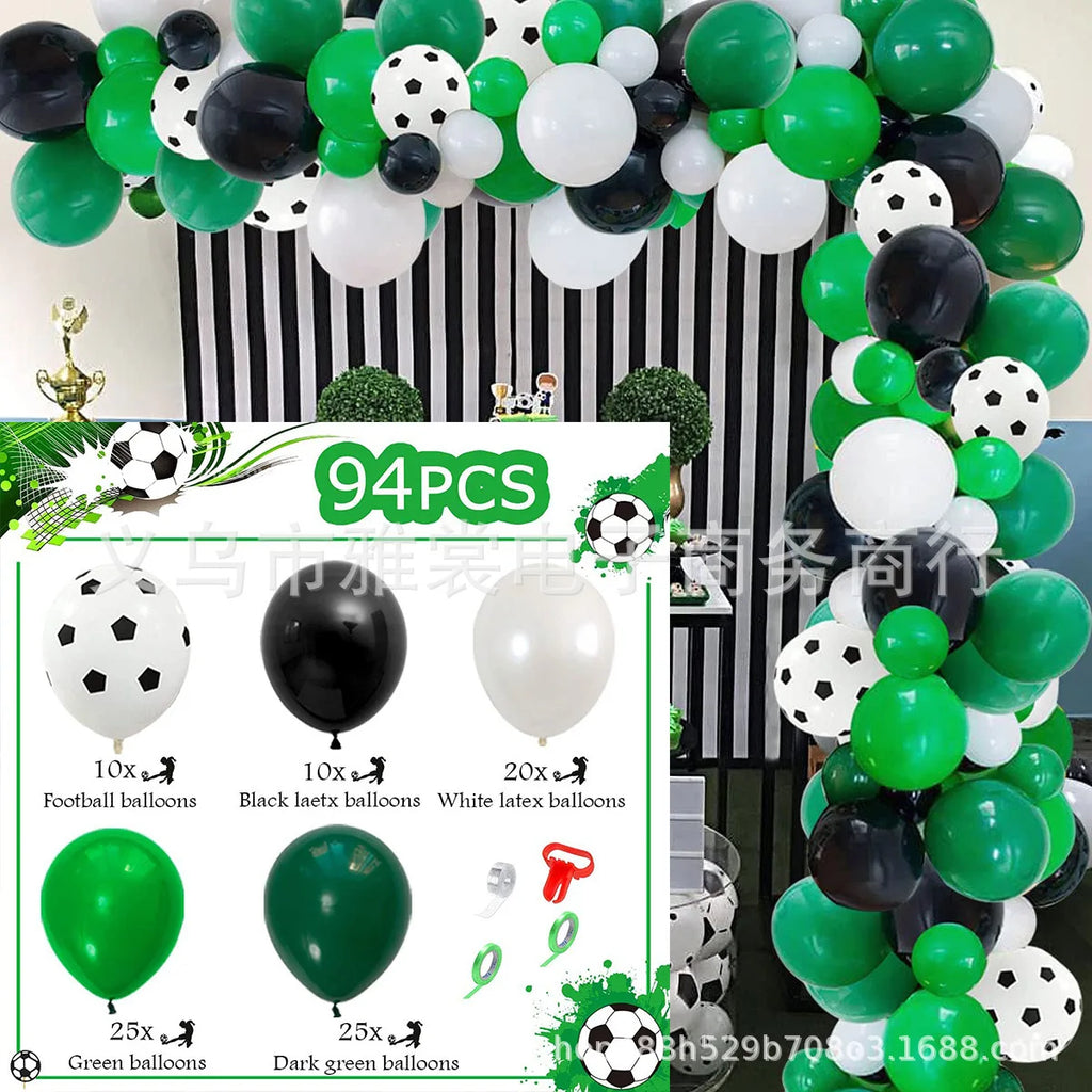 Voetbal Verjaardag Decoraties Voetbal Verjaardag Jongen Tafelkleed Achtergrond Feestartikelen Ballonnen Set Feestartikelen Kinderverjaardag