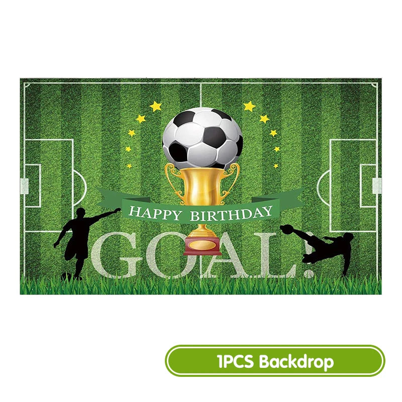 Voetbal Verjaardag Decoraties Voetbal Verjaardag Jongen Tafelkleed Achtergrond Feestartikelen Ballonnen Set Feestartikelen Kinderverjaardag