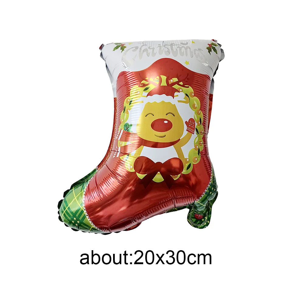 Merry Christmas Banner and Ceiling Hanging Swirls Christmas Garlands Santa Claus Snowman Christmas Party Banner Decorations