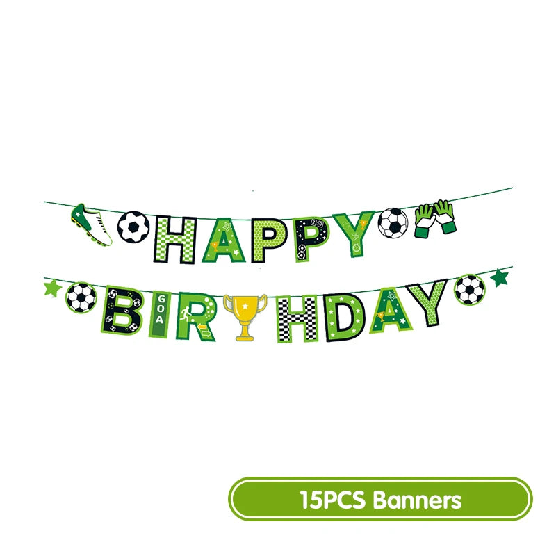 Voetbal Verjaardag Decoraties Voetbal Verjaardag Jongen Tafelkleed Achtergrond Feestartikelen Ballonnen Set Feestartikelen Kinderverjaardag