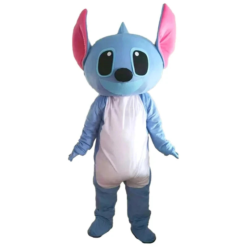Disney Blue Stitch Lilo Mascotte Cosplay Kostuum Cartoon Hot Karakter Fancy Dress Verjaardag Carnaval Party Prestaties Props
