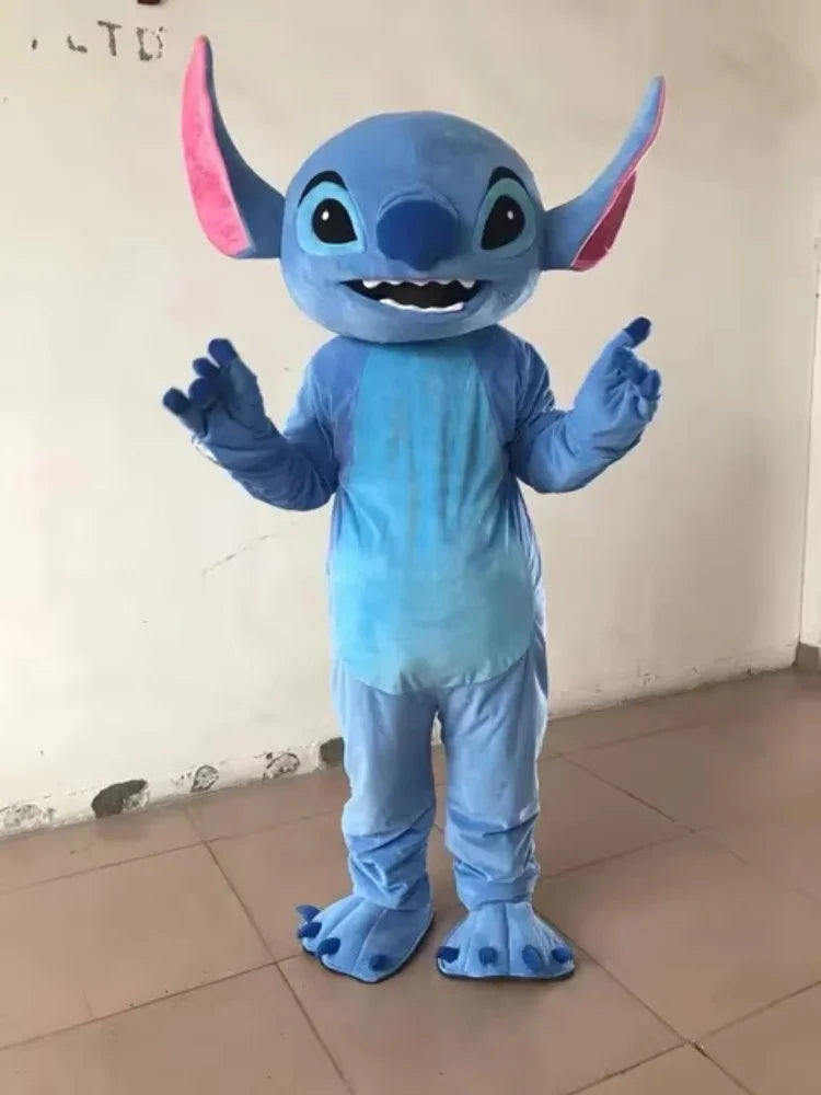 Disney Blue Stitch Lilo Mascotte Cosplay Kostuum Cartoon Hot Karakter Fancy Dress Verjaardag Carnaval Party Prestaties Props