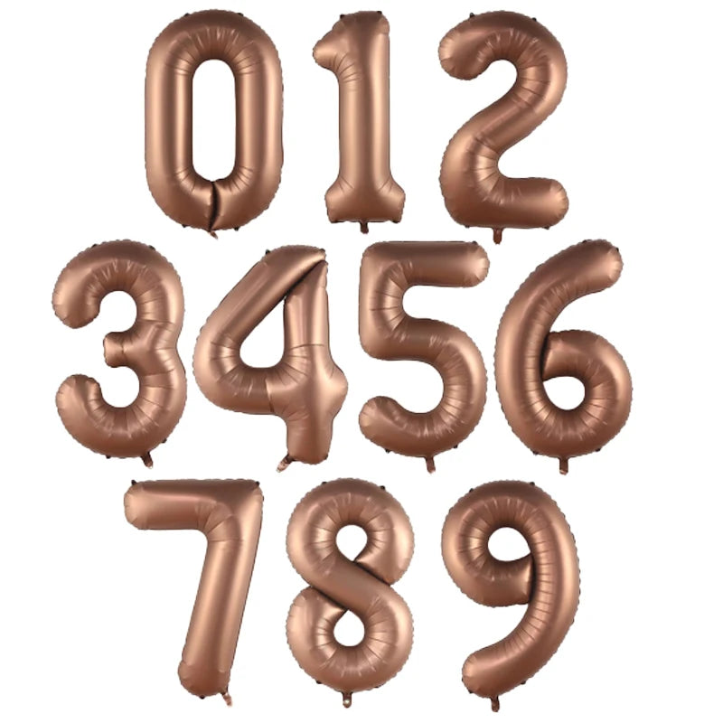 40Inch Foil Birthday Balloons 0-9 Helium Number Balloon Happy Birthday Wedding Party Decorations Shower Large Figures Globos