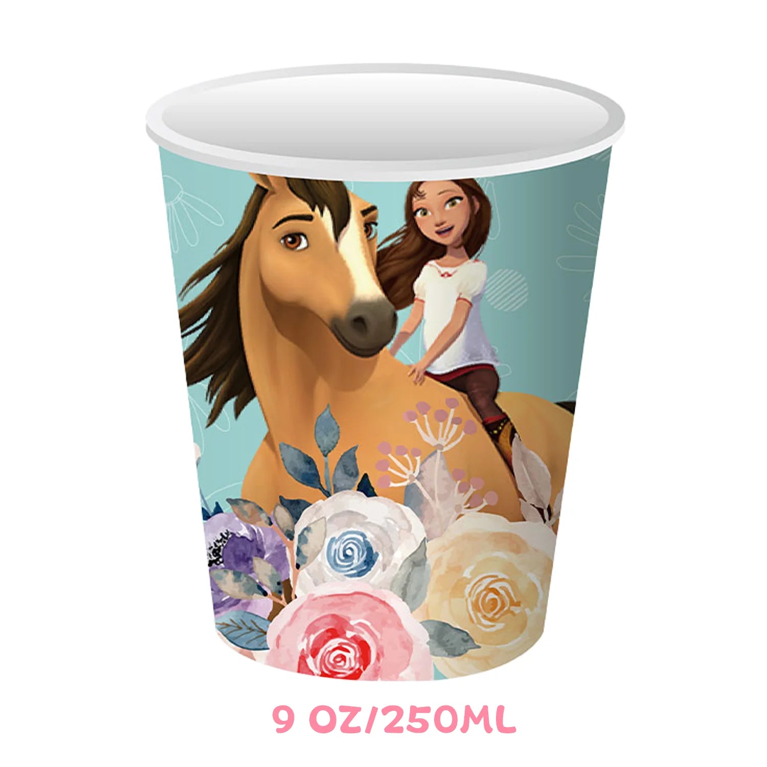 Cartoon Paard Verjaardagsfeestje Decoratie Geest-Hengst Jongen Meisje Gunst DIY Cake Topper Cup Plaat Tafelkleed Baby Douche Benodigdheden