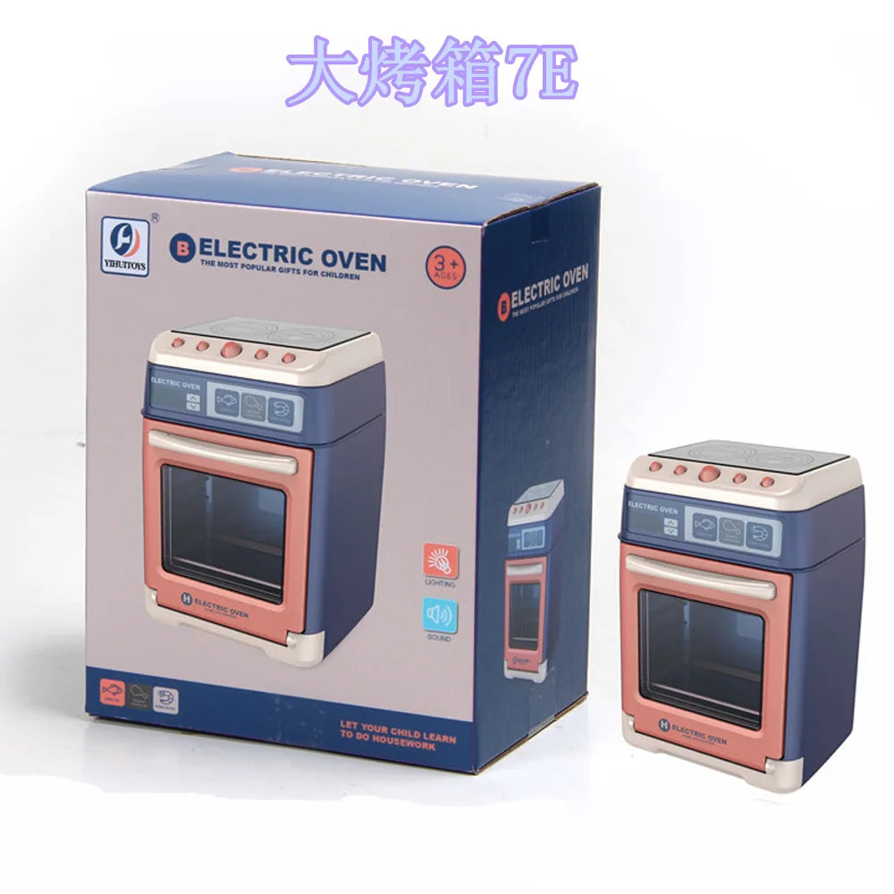 Pretend Play Toys for Kids, Pretend Play Kitchen Appliances Toy Set with Coffee Maker Machine,Mixer and Toaster Sound and Light