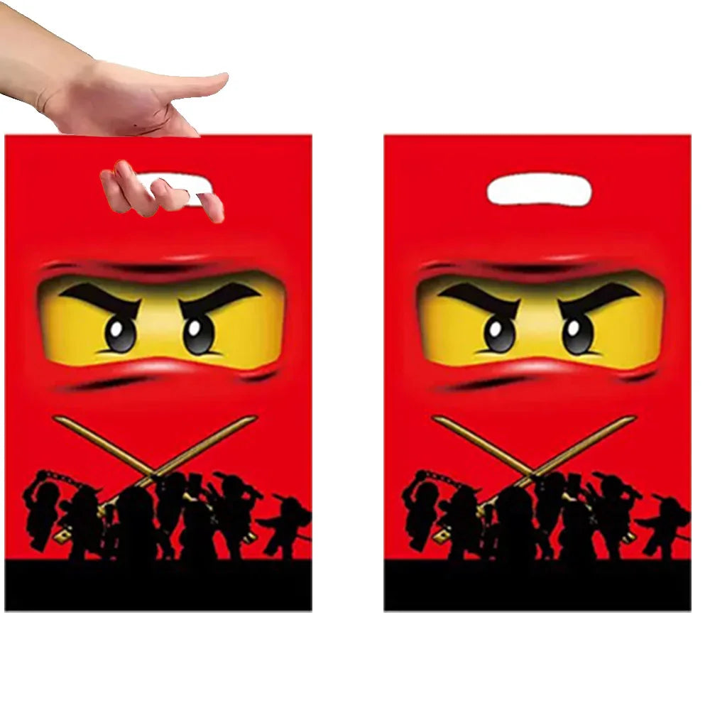 10/50Pcs Cartoon Ninja Gift Bag Birthday Party Supplies Candy Bag Gift Filling Bag Gifts to Guests Children Baby Shower Supplies