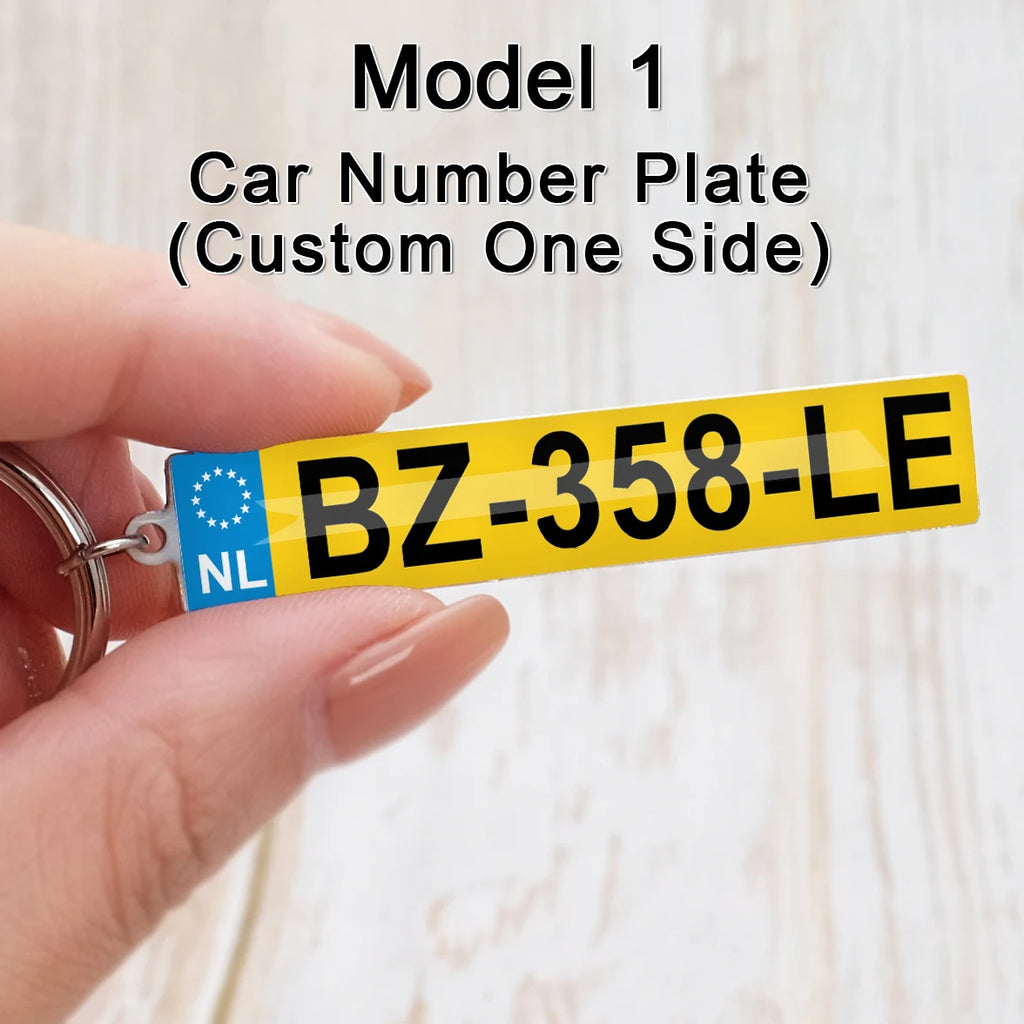 Aangepaste sleutelhangers aangepaste nummerplaat sleutelhanger gepersonaliseerde auto nummerplaat sleutelhanger foto sleutelhanger cadeau voor hem nieuwe chauffeurs