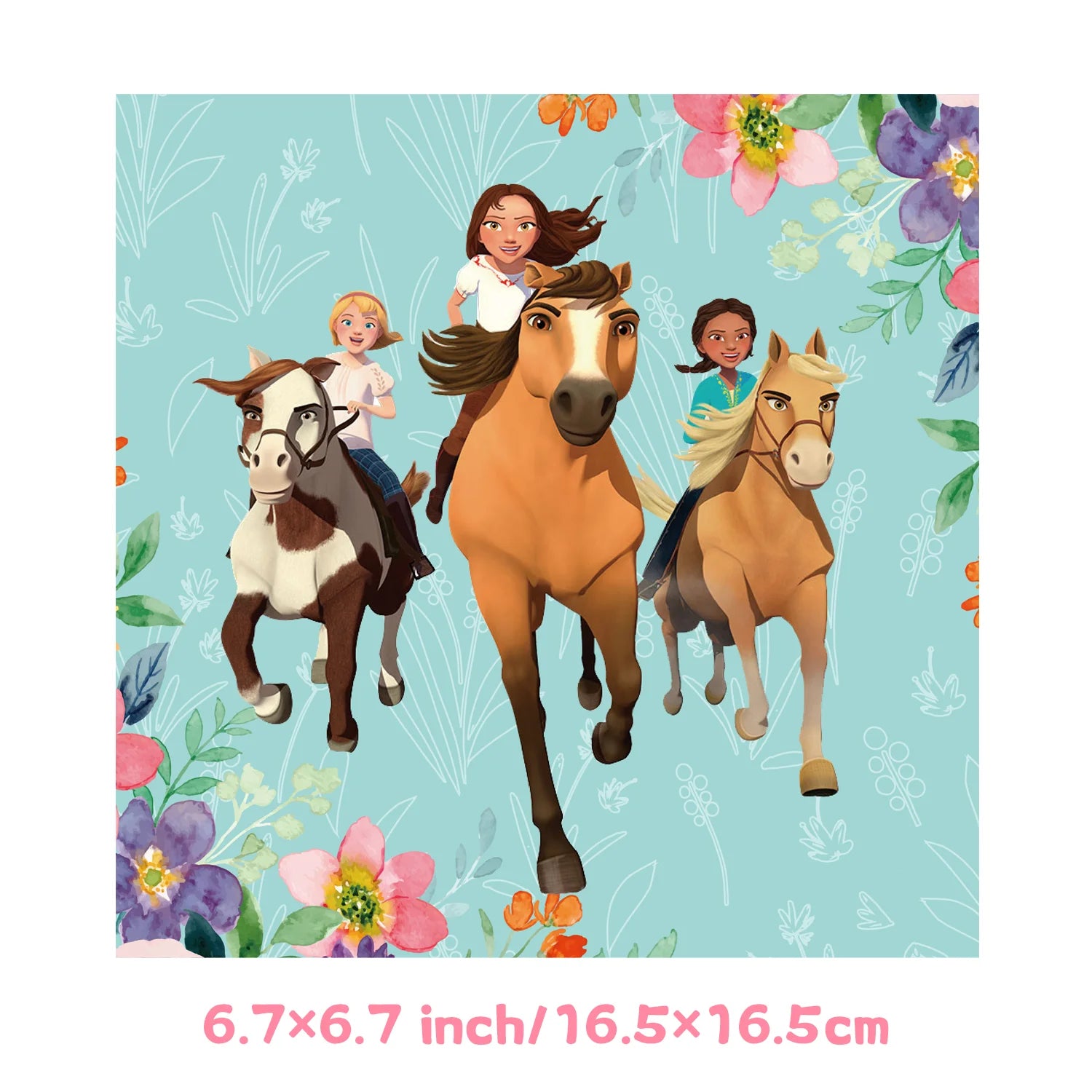 Cartoon Paard Verjaardagsfeestje Decoratie Geest-Hengst Jongen Meisje Gunst DIY Cake Topper Cup Plaat Tafelkleed Baby Douche Benodigdheden