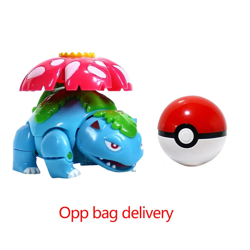 Pokemon Pokeball Figure Ball Pikachu Charizard Mewtwo Mew Eevee Gengar Lapras Blastoise Venusaur Gyarados Educational Toy Kids
