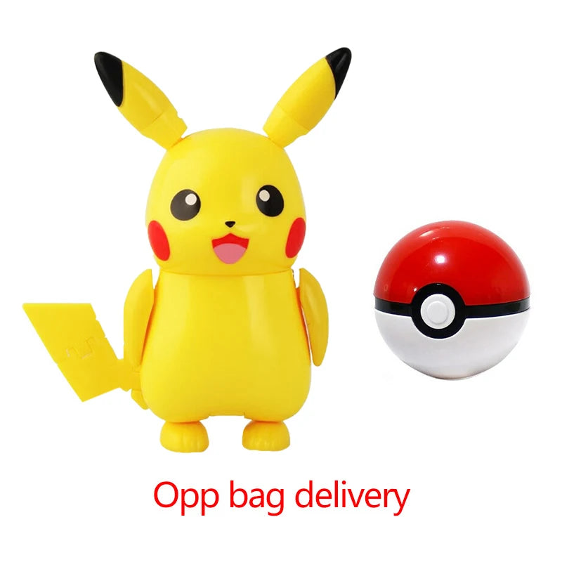 Pokemon Pokeball Figure Ball Pikachu Charizard Mewtwo Mew Eevee Gengar Lapras Blastoise Venusaur Gyarados Educational Toy Kids