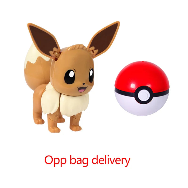 Pokemon Pokeball Figure Ball Pikachu Charizard Mewtwo Mew Eevee Gengar Lapras Blastoise Venusaur Gyarados Educational Toy Kids