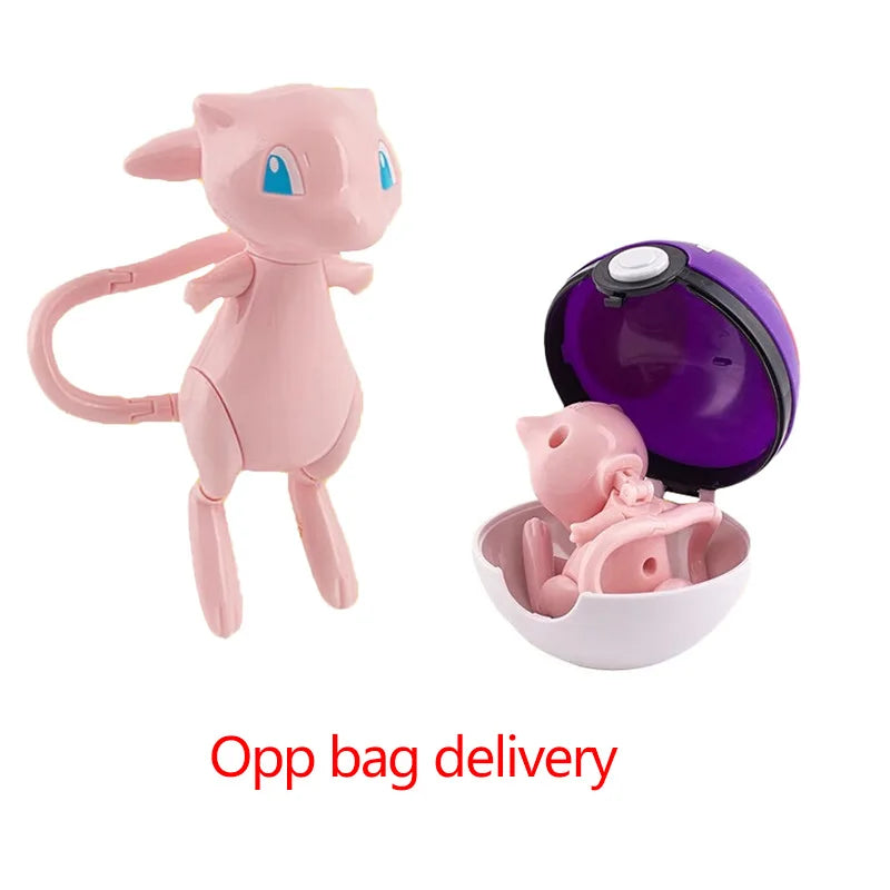Pokemon Pokeball Figure Ball Pikachu Charizard Mewtwo Mew Eevee Gengar Lapras Blastoise Venusaur Gyarados Educational Toy Kids