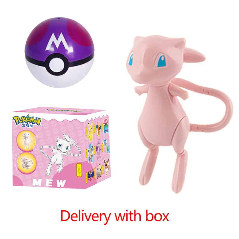 Pokemon Pokeball Figure Ball Pikachu Charizard Mewtwo Mew Eevee Gengar Lapras Blastoise Venusaur Gyarados Educational Toy Kids