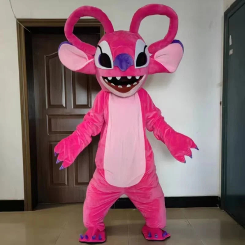 Disney Blue Stitch Lilo Mascotte Cosplay Kostuum Cartoon Hot Karakter Fancy Dress Verjaardag Carnaval Party Prestaties Props