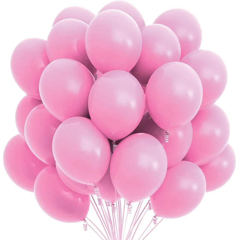 10/20pcs10/12inch Gold Black Pink Latex Balloons Birthday Party Decor Adult Wedding Decoration Helium Globos Baby Shower Balloon