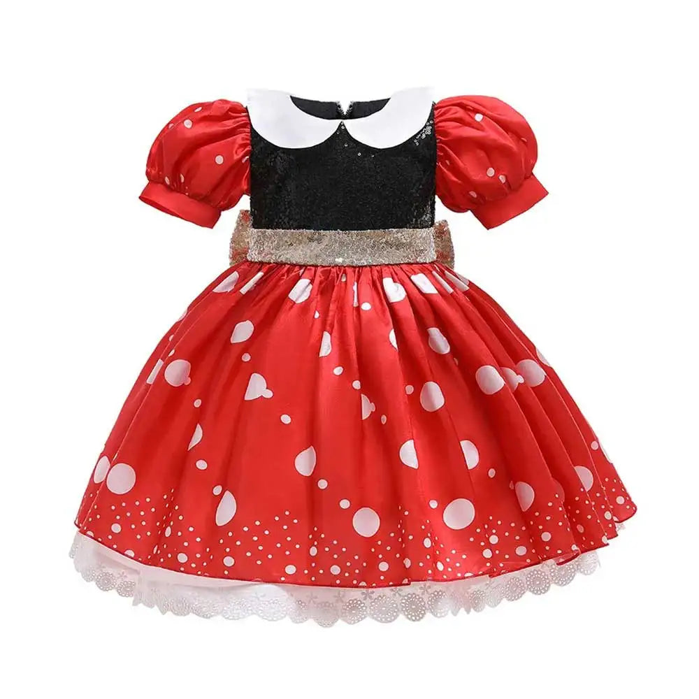 Boys Girls Cartoon Mickey Mouse Cosplay Costume Boys Jacket Shirt Shorts Girls Minnie Polka Dots Dress Headband Anime Costume