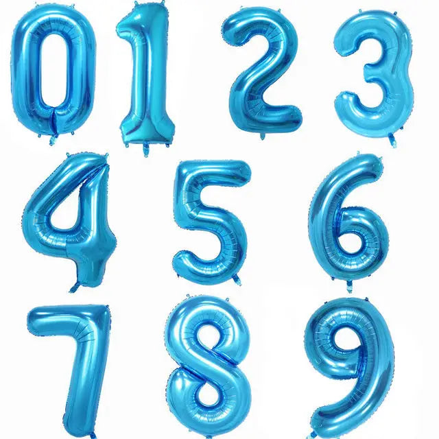 40Inch Foil Birthday Balloons 0-9 Helium Number Balloon Happy Birthday Wedding Party Decorations Shower Large Figures Globos