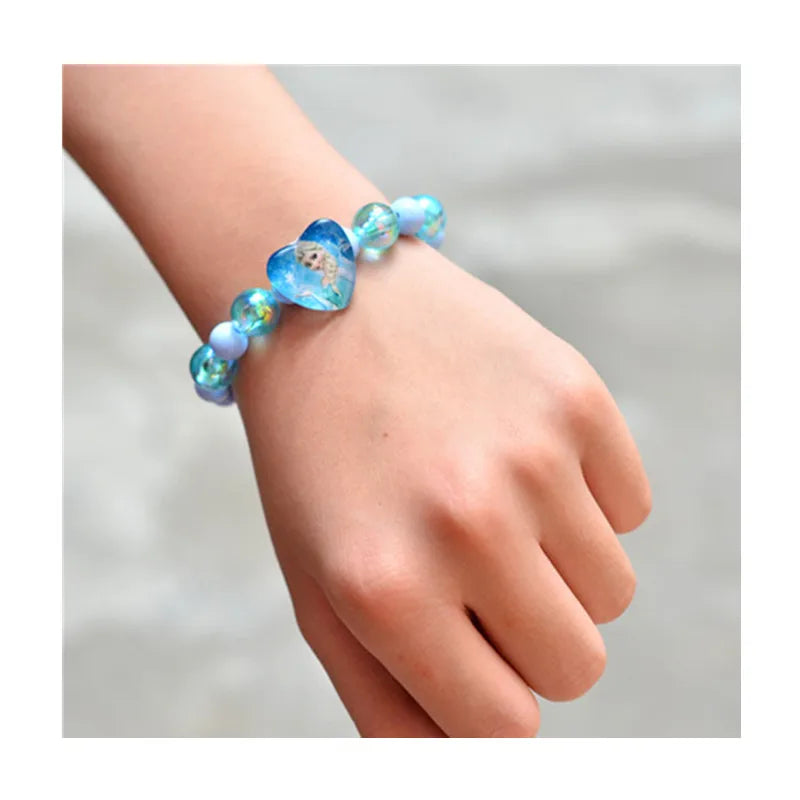 10PCS Princess Party Favor Sofia Snow White Frozen Bracelet Girl Happy Birthday Party Gift Cute Giveaway Pinata Filler