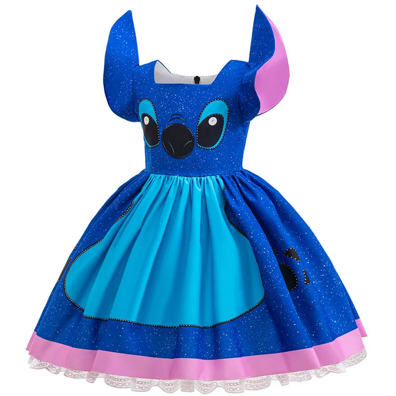 Disney 2025 Lilo & Stitch film geïnspireerd rollenspel kostuum Stitch Dress Ohana 626, experiment prinses japon Halloween meisjes cosplay