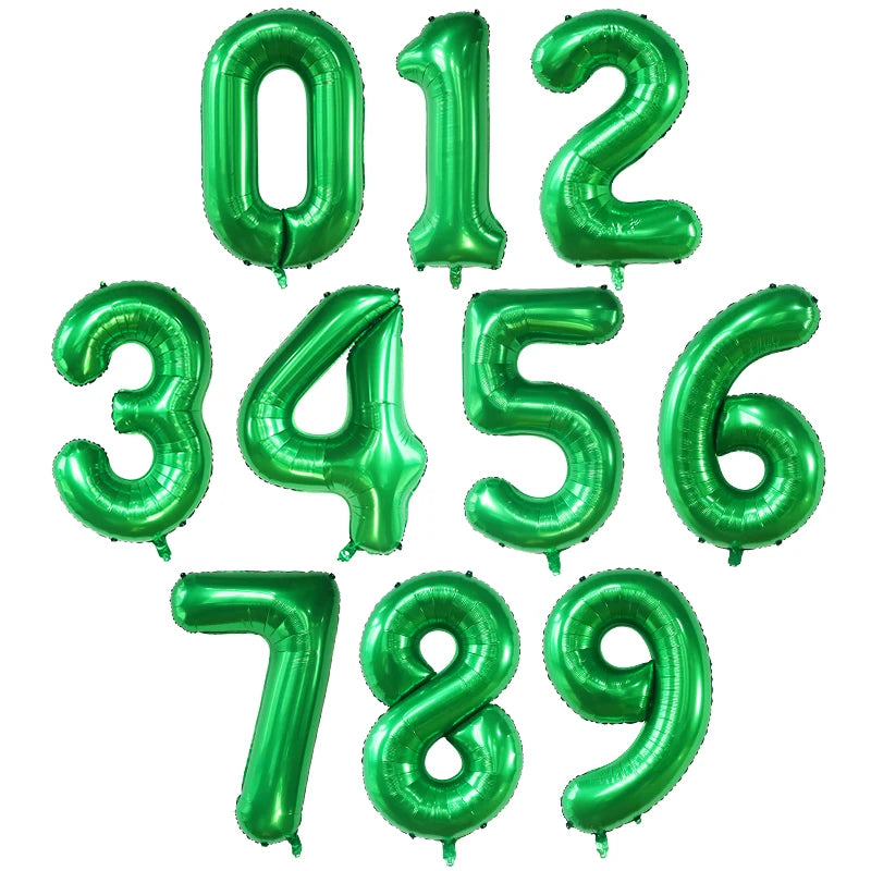 40Inch Foil Birthday Balloons 0-9 Helium Number Balloon Happy Birthday Wedding Party Decorations Shower Large Figures Globos