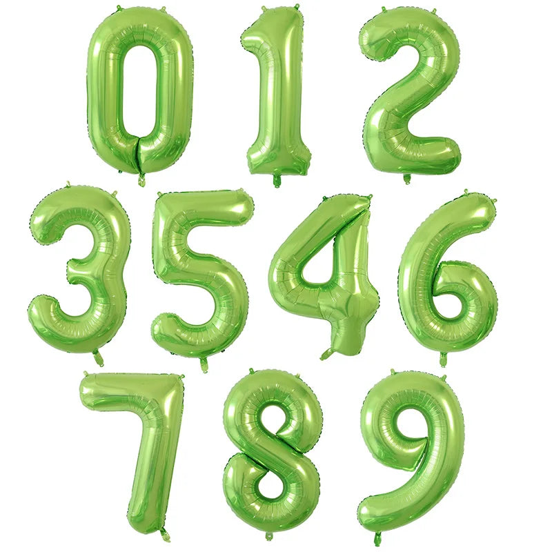 40Inch Foil Birthday Balloons 0-9 Helium Number Balloon Happy Birthday Wedding Party Decorations Shower Large Figures Globos