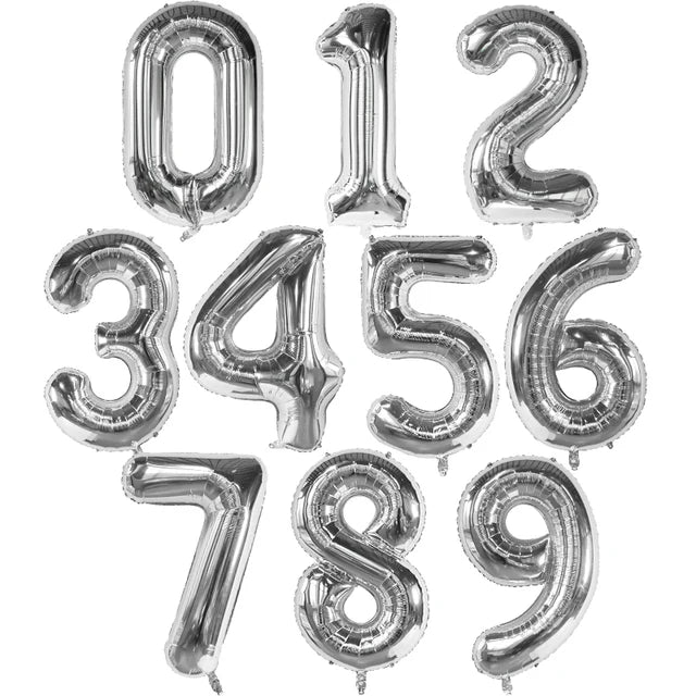 40Inch Foil Birthday Balloons 0-9 Helium Number Balloon Happy Birthday Wedding Party Decorations Shower Large Figures Globos