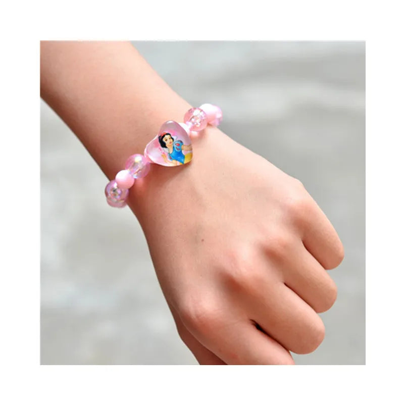 10PCS Princess Party Favor Sofia Snow White Frozen Bracelet Girl Happy Birthday Party Gift Cute Giveaway Pinata Filler
