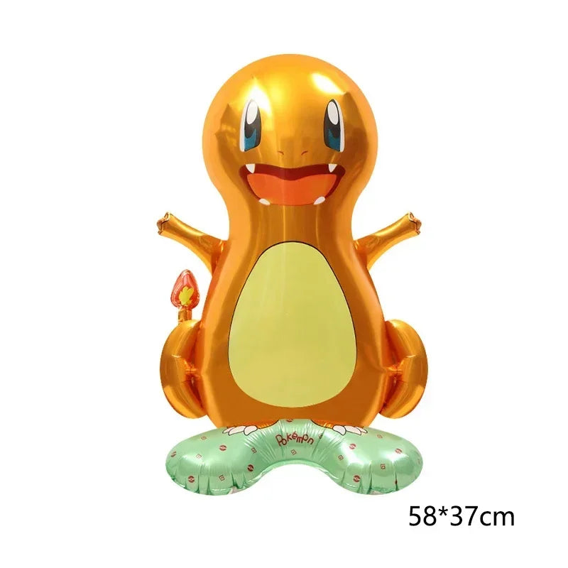 Pokemon balloon Pikachu Squirtle Bulbasaur Pikachu Human figure Aluminum balloon Decoration Supplies Kids Birthday Party Gift