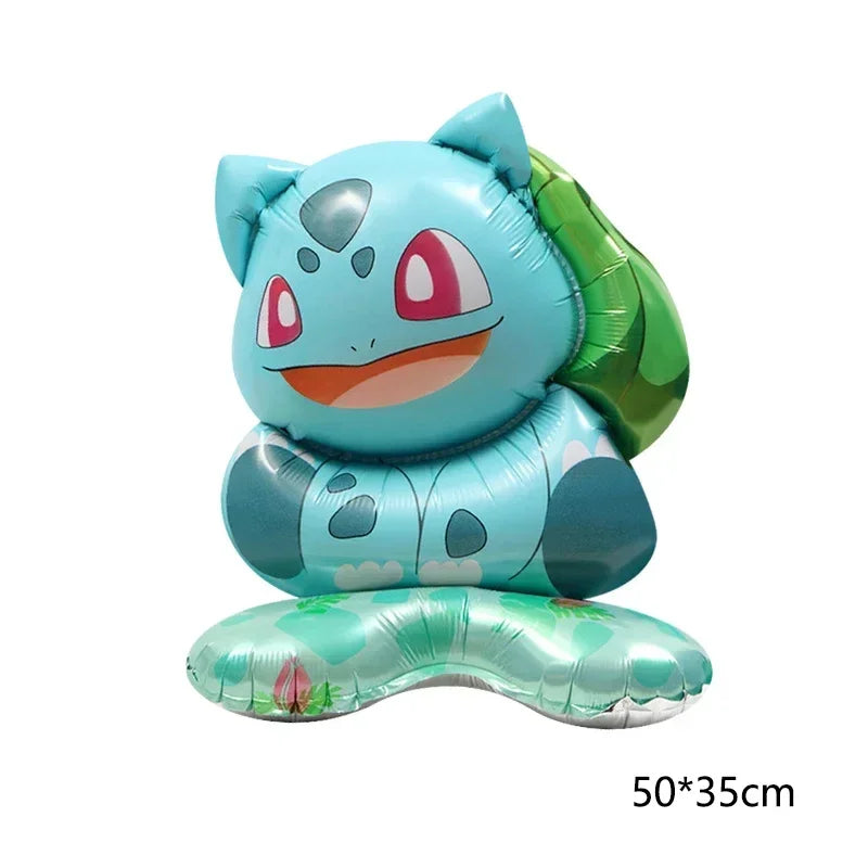 Pokemon balloon Pikachu Squirtle Bulbasaur Pikachu Human figure Aluminum balloon Decoration Supplies Kids Birthday Party Gift