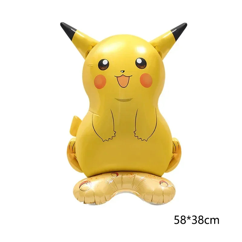 Pokemon balloon Pikachu Squirtle Bulbasaur Pikachu Human figure Aluminum balloon Decoration Supplies Kids Birthday Party Gift