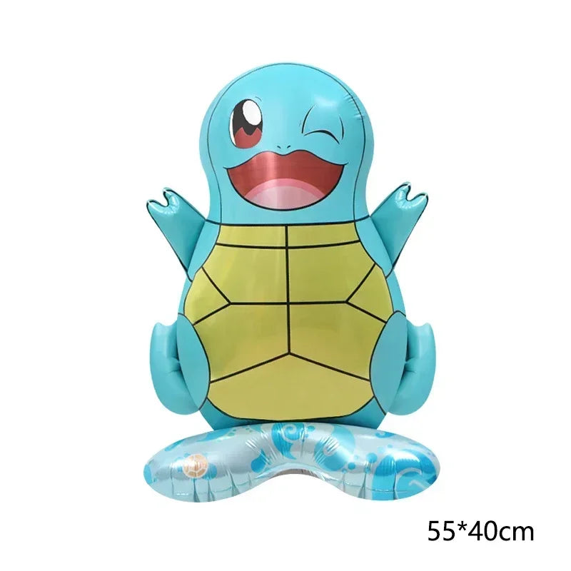 Pokemon balloon Pikachu Squirtle Bulbasaur Pikachu Human figure Aluminum balloon Decoration Supplies Kids Birthday Party Gift