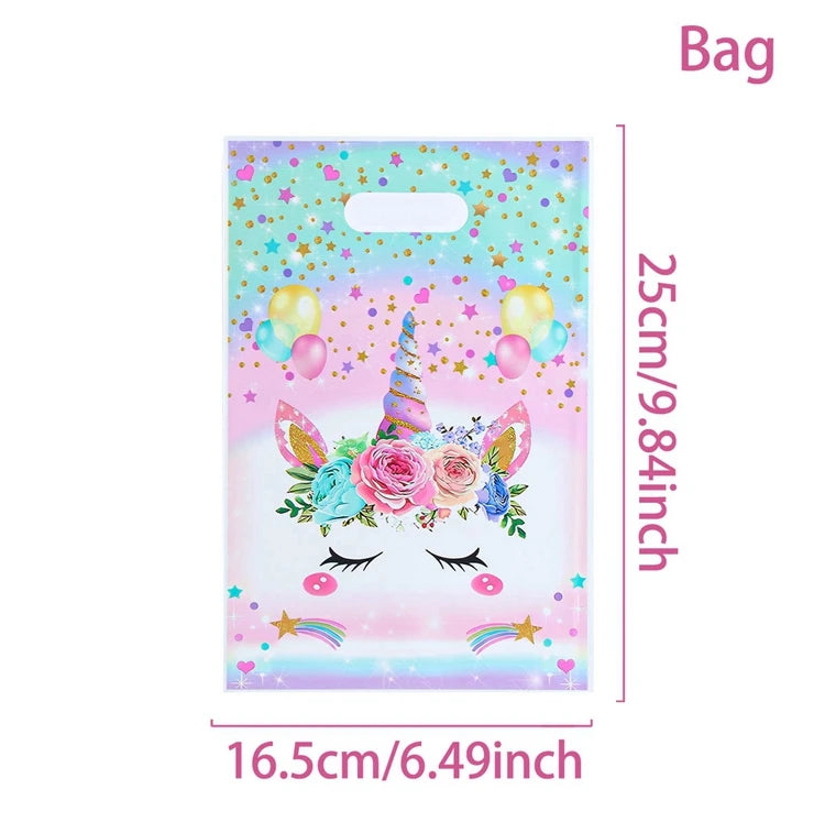 10/25/50pcs Handbag Candy Bags Unicorn Birthday Party Decor Kids Gift Packing Bag 1st Birthday Baby Shower Girl Party Supplies