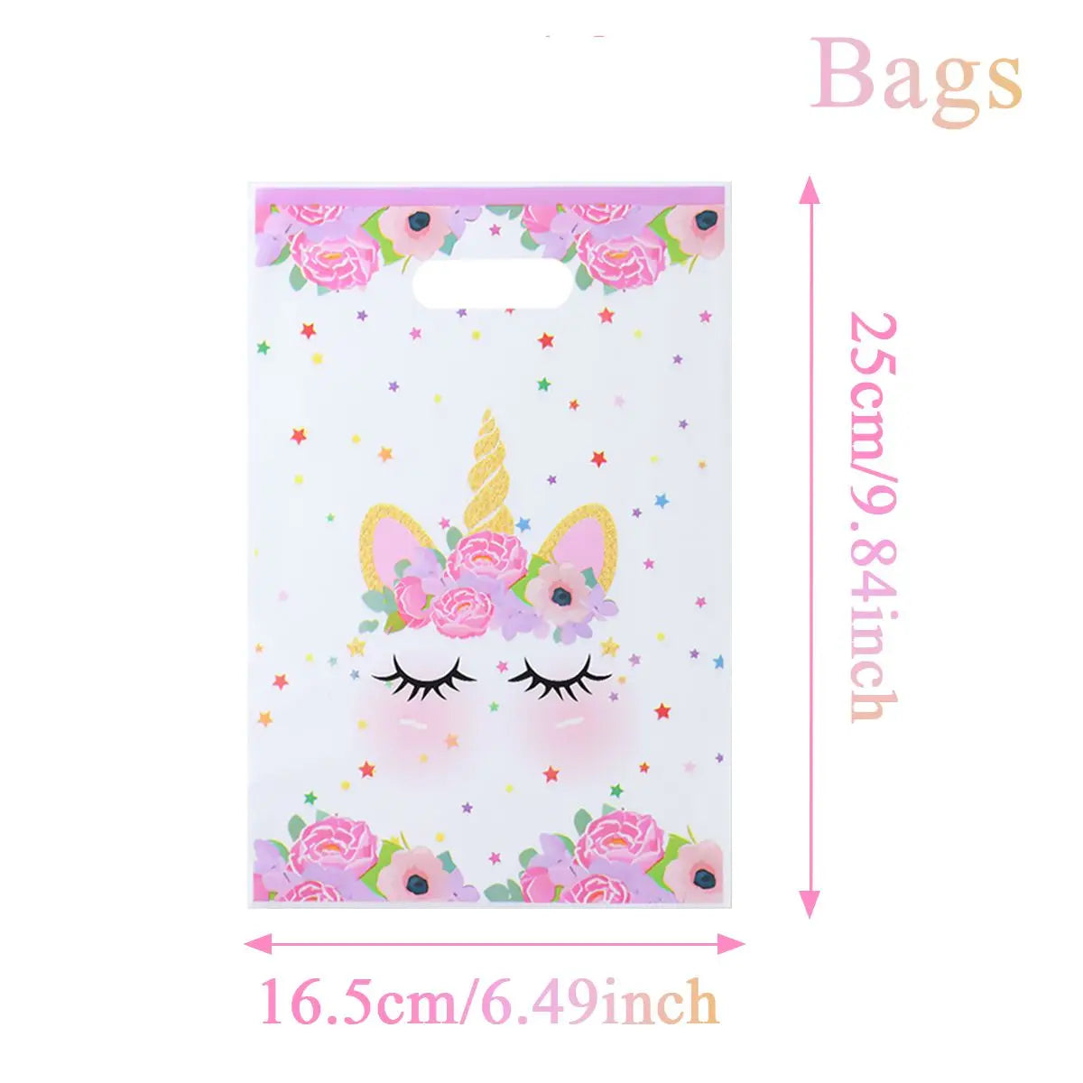 10/25/50pcs Handbag Candy Bags Unicorn Birthday Party Decor Kids Gift Packing Bag 1st Birthday Baby Shower Girl Party Supplies